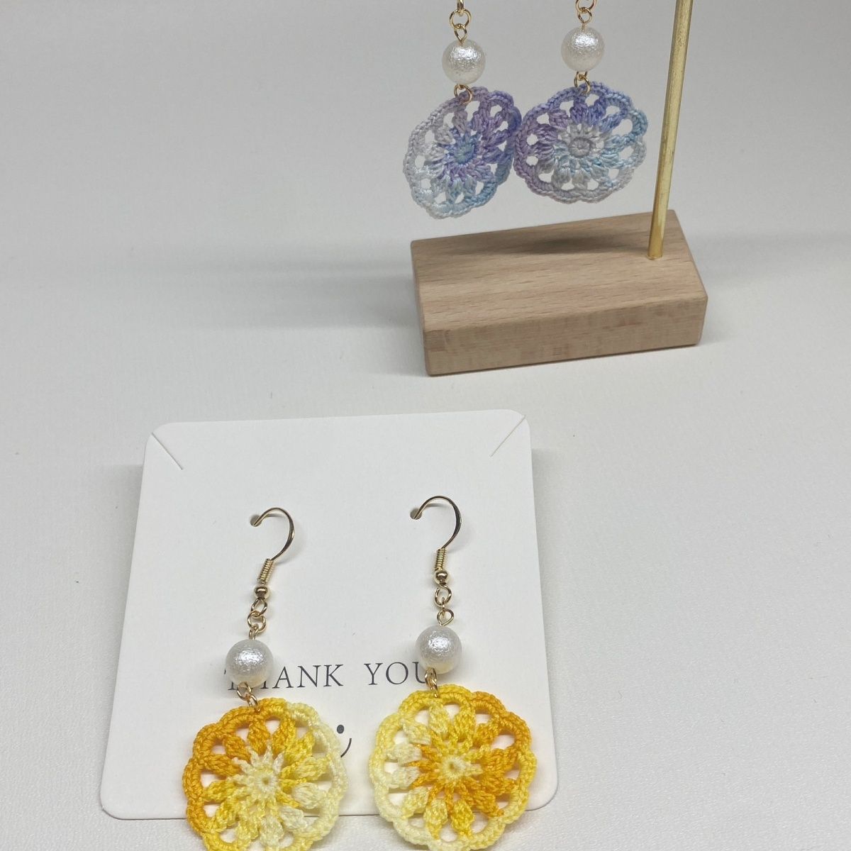 Handmade Micro crochet earring