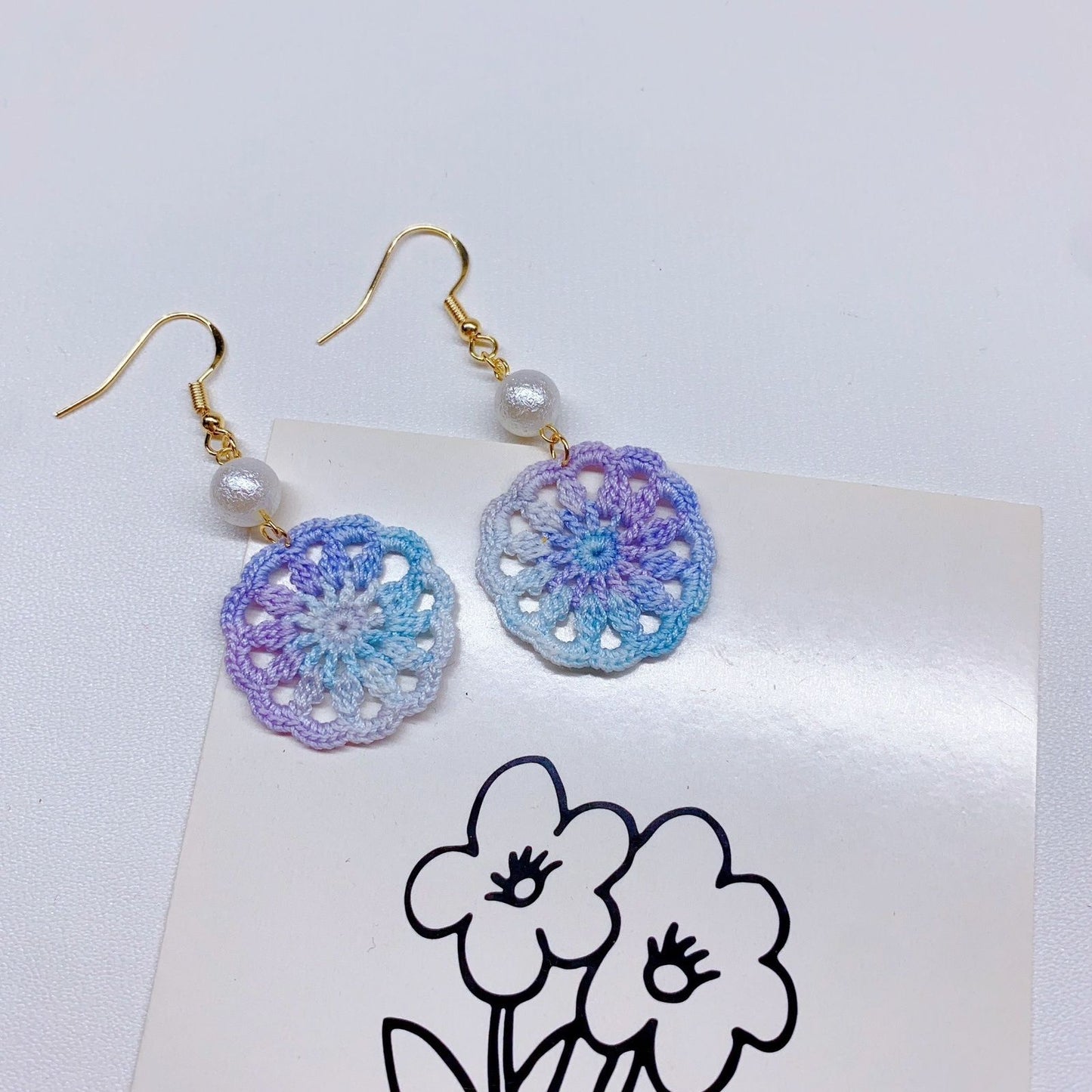 Handmade Micro crochet earring