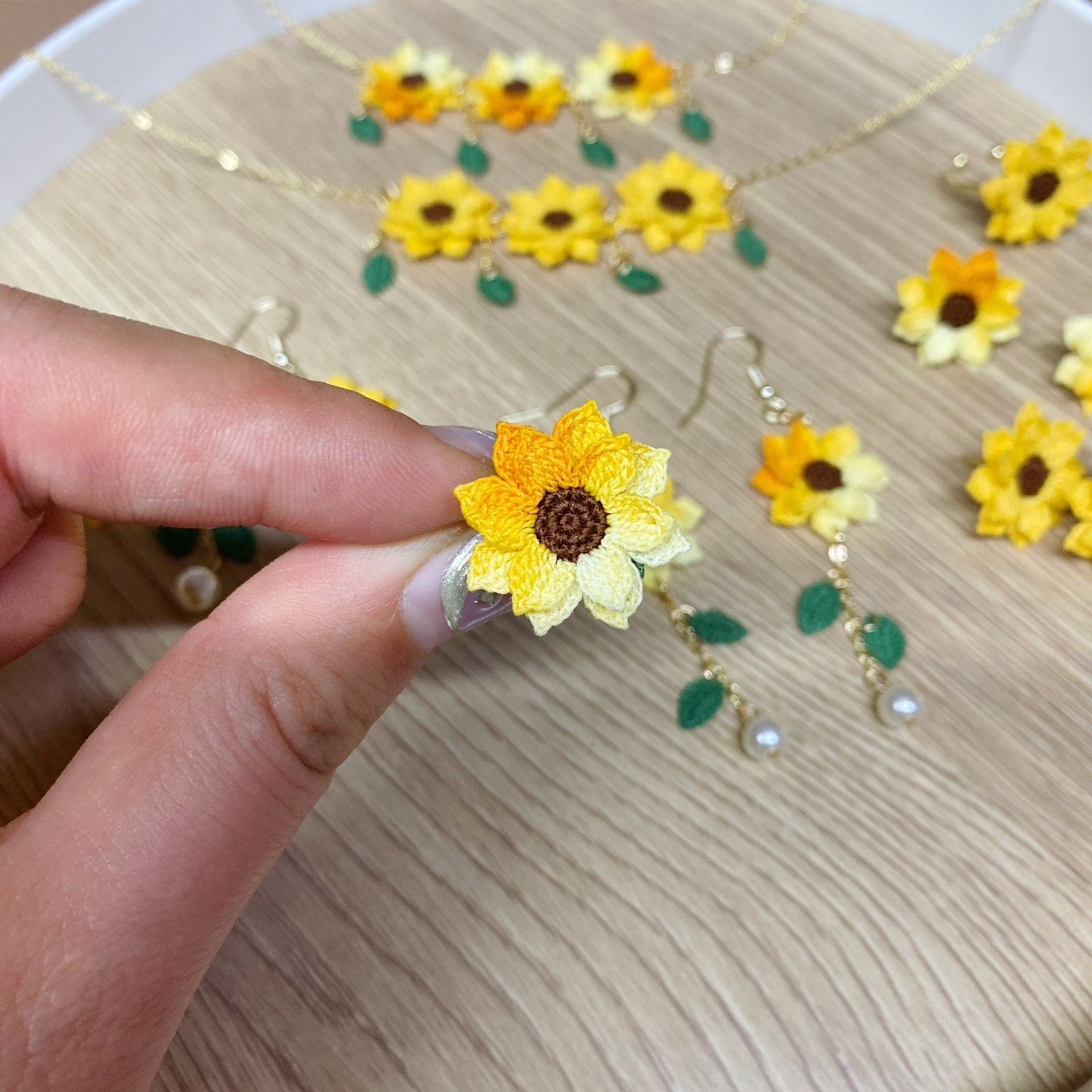 Handmade Micro Crochet Earrings for Women (Dangling Earrings /necklace/bralacet /stud)