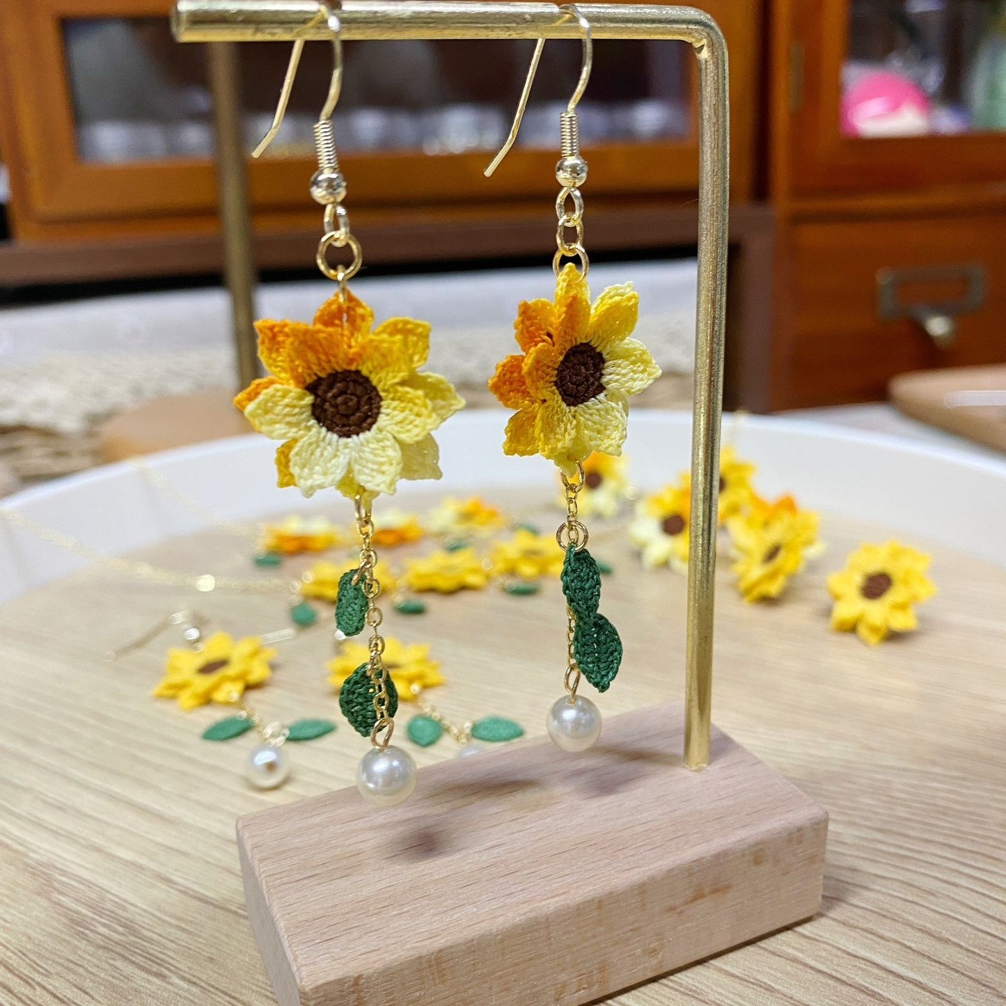 Handmade Micro Crochet Earrings for Women (Dangling Earrings /necklace/bralacet /stud)