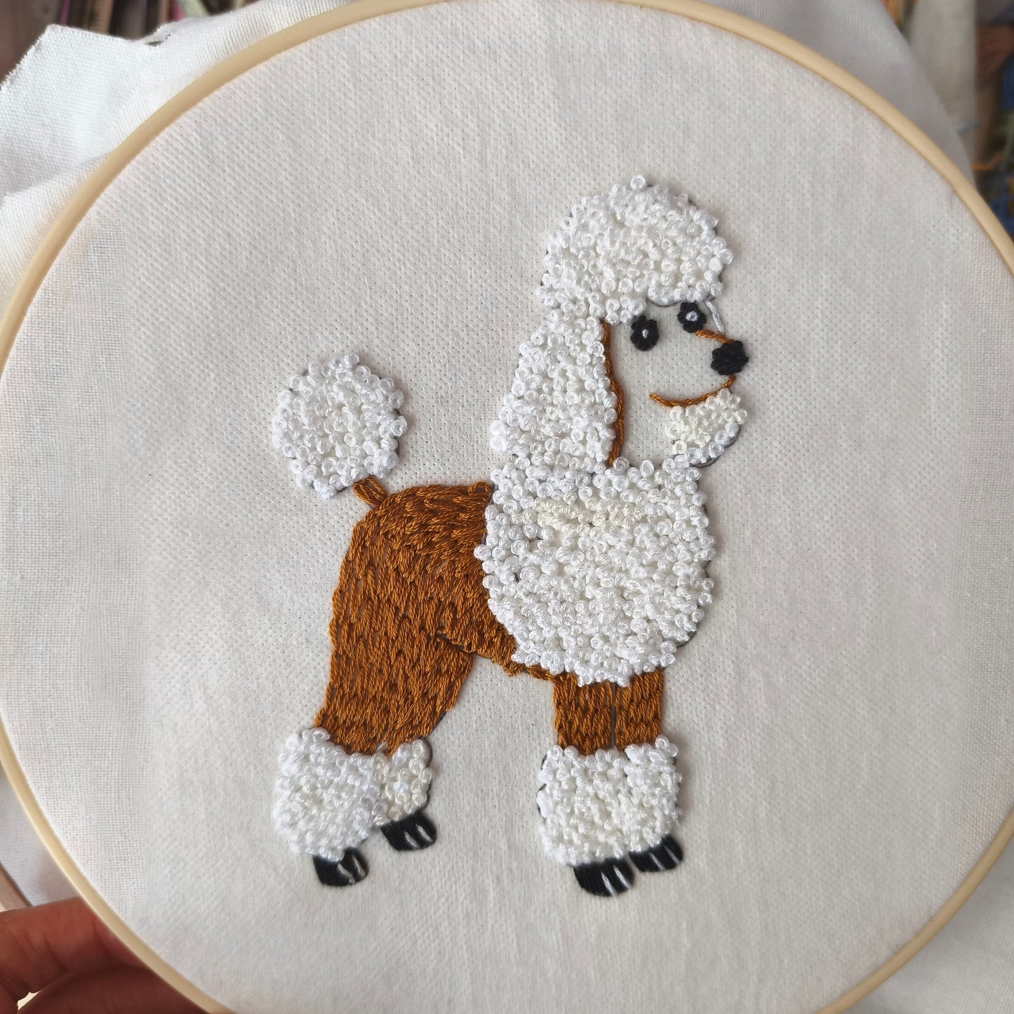 Puddle doggie embroidery pattern-digital pdf pattern