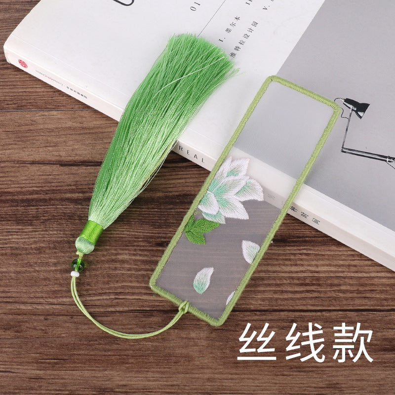 Embroidery bookmark