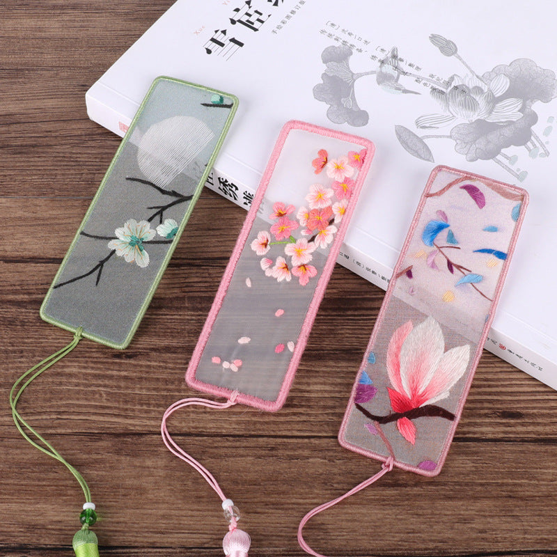 Embroidery bookmark
