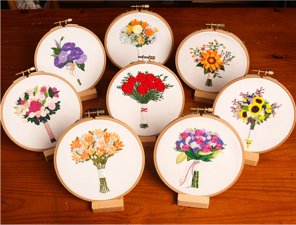 Flower embroidery