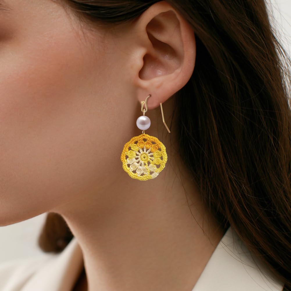 Handmade Micro crochet earring
