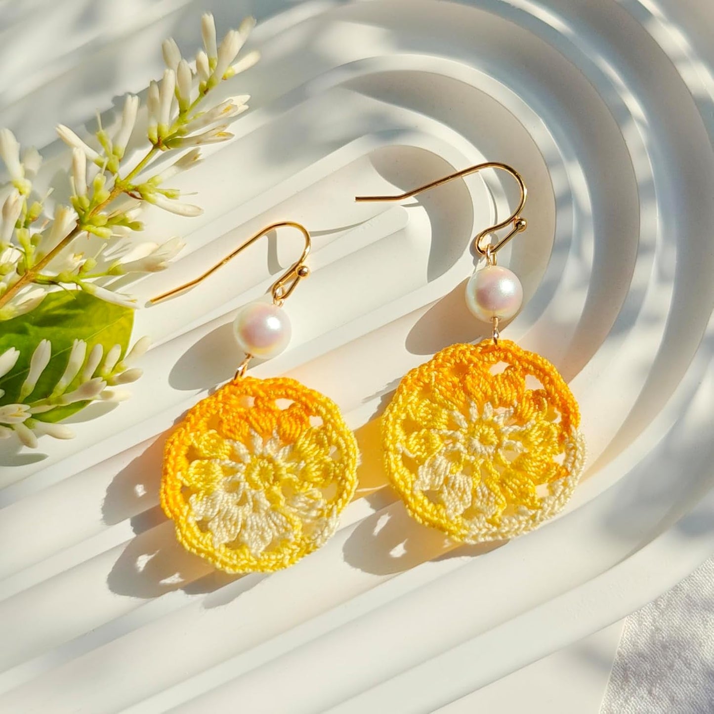Handmade Micro crochet earring