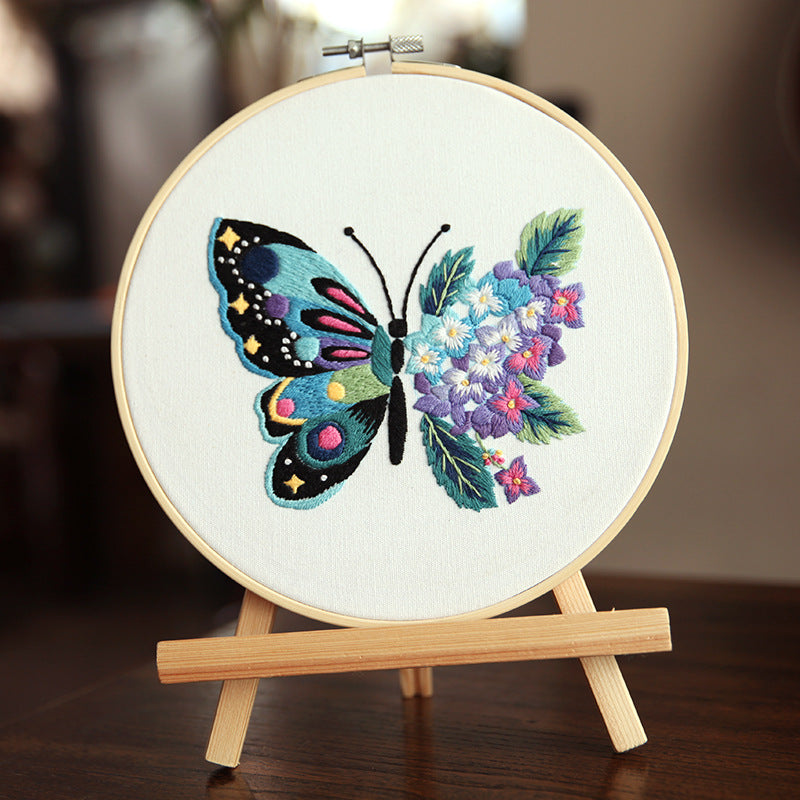 Embroidery butterfly diy handmade material kits