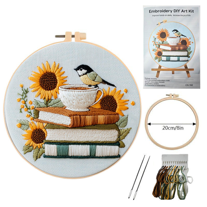 Boots and umbrella-embroidery material kits