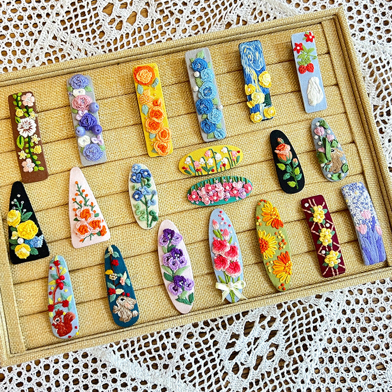 Hair clip Embroidery kits
