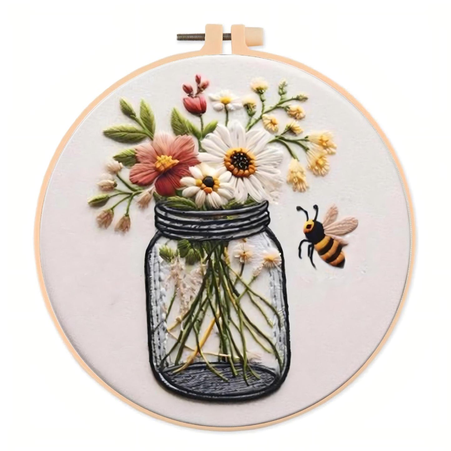 The Embroidery kit -Flowe,bee,Tiger,gramophone