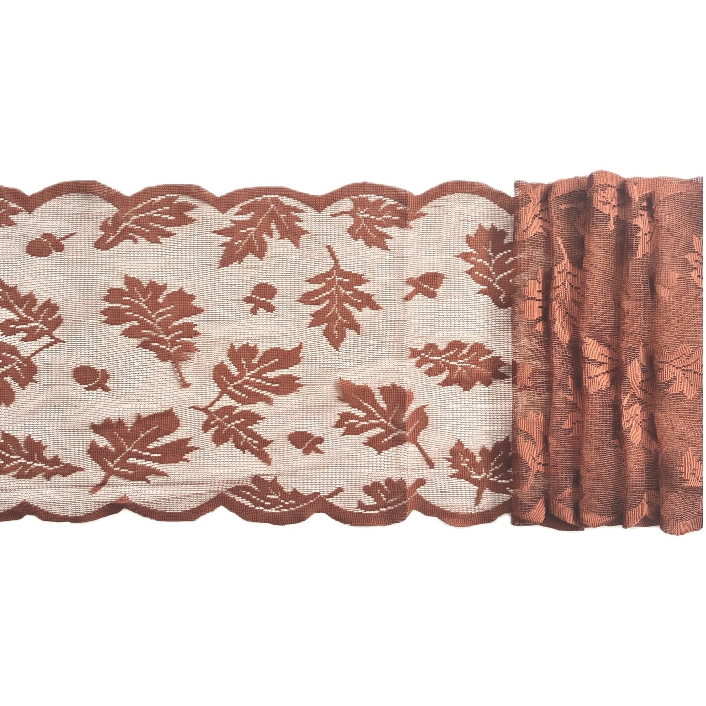 Table runner-Leaves design Brown Thanks giving elegant tablecloth table runner for festival party decoration