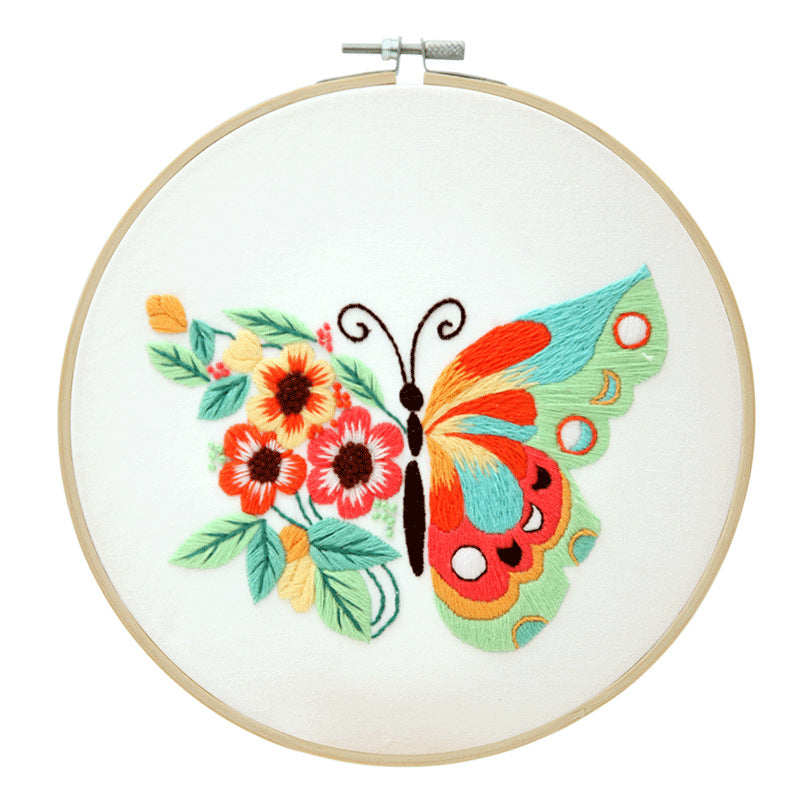 Embroidery butterfly diy handmade material kits