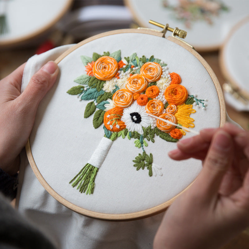 Flower embroidery
