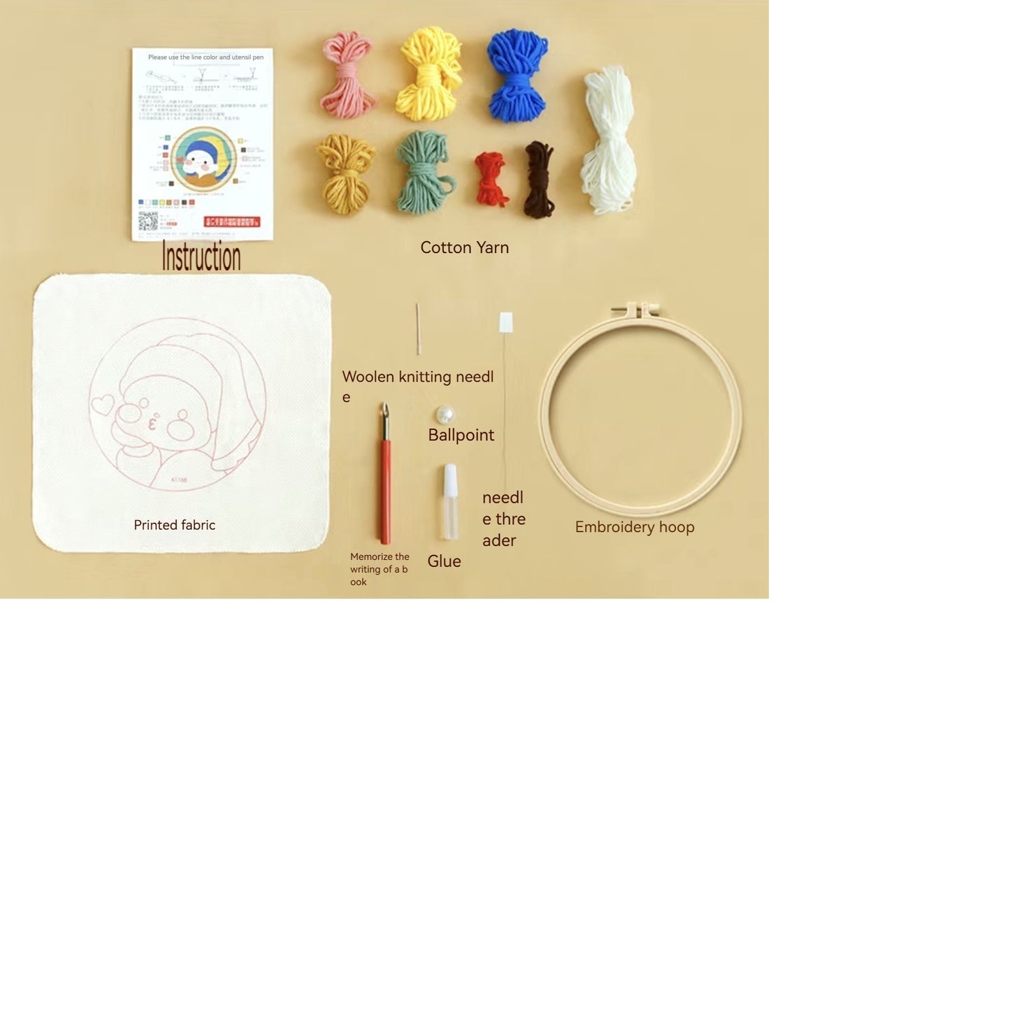 LOVELY Cat Punch needle kit