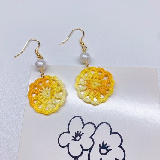Handmade Micro crochet earring
