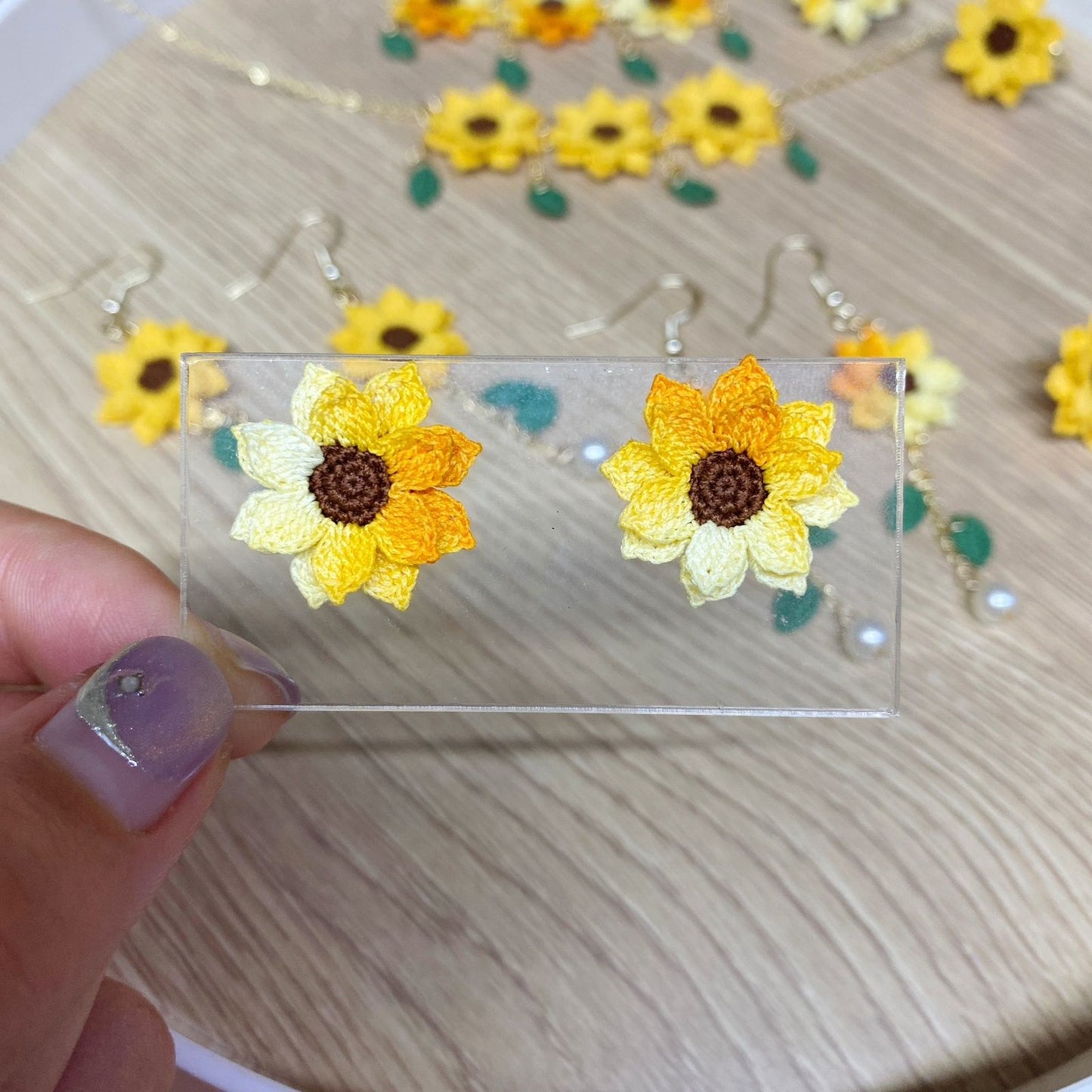 Handmade Micro Crochet Earrings for Women (Dangling Earrings /necklace/bralacet /stud)