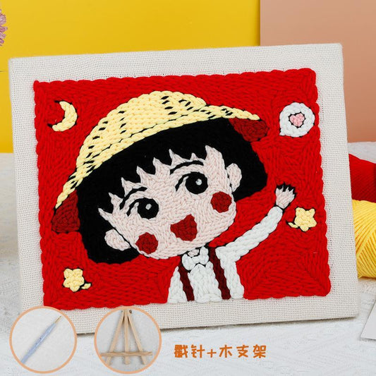 Chibi Maruko-chan punch needle material kits