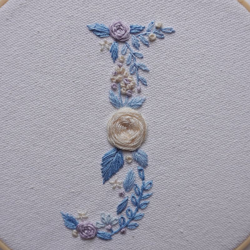 English letter embroidery water soluble sticker