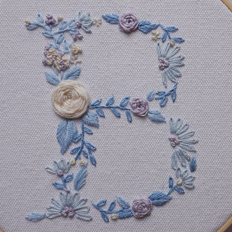 English letter embroidery water soluble sticker