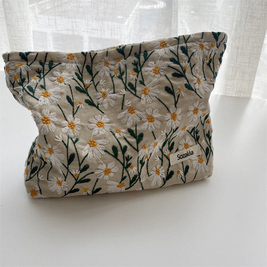 Embroidery make up bag