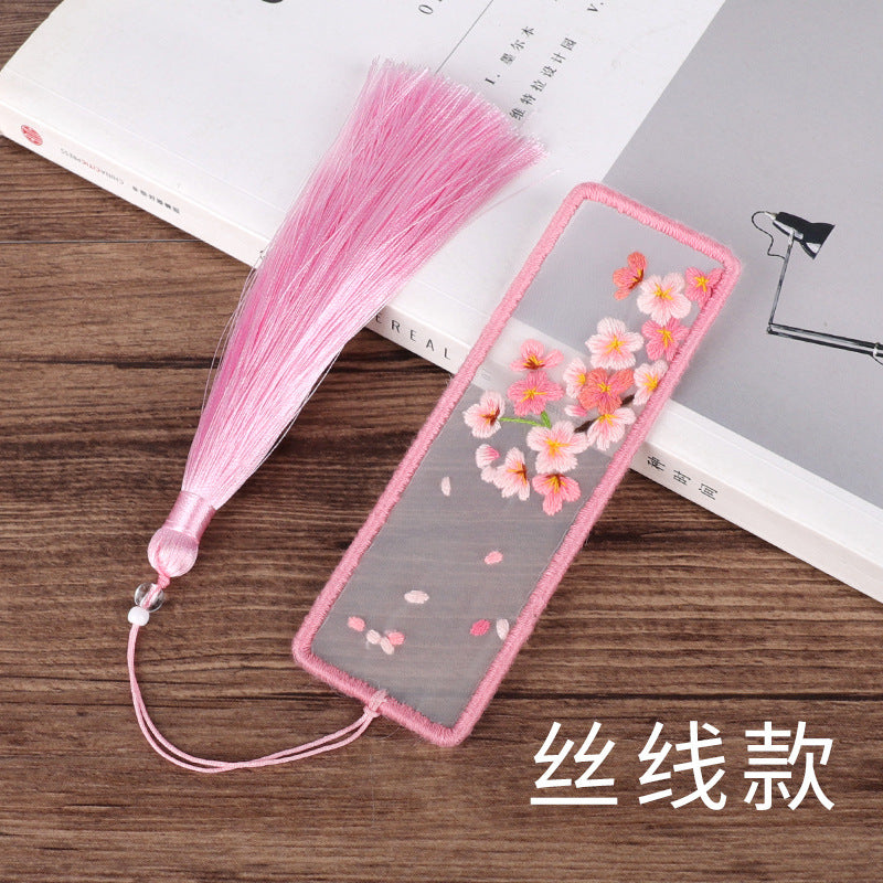 Embroidery bookmark