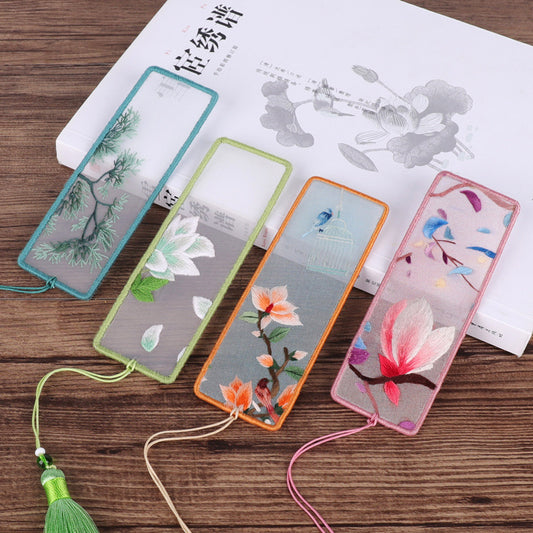 Embroidery bookmark
