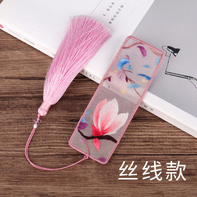 Embroidery bookmark