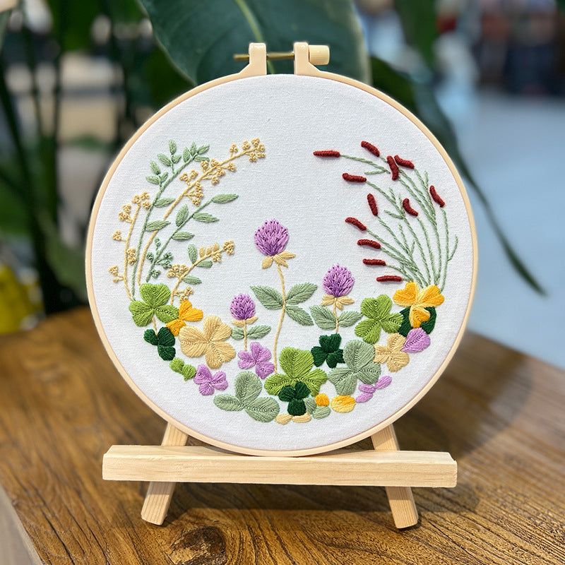 Wild flower embroidery pattern-digital pdf pattern