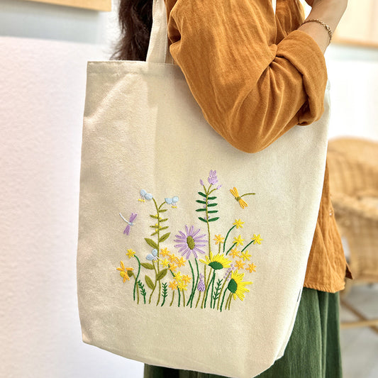 Embroidery canvas bag