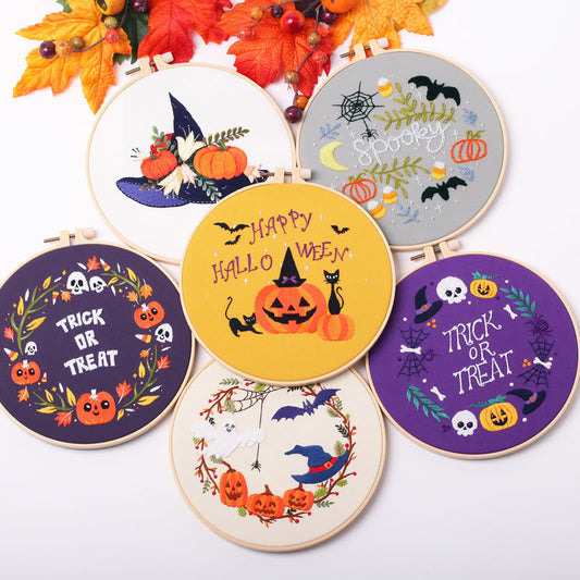 Halloween embroidery material kits