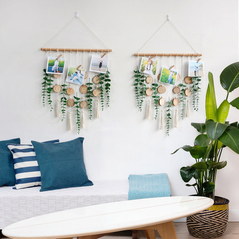 New design Yurika Leaf wall hanging handmade weave hanging blanket for homestay wall decoration