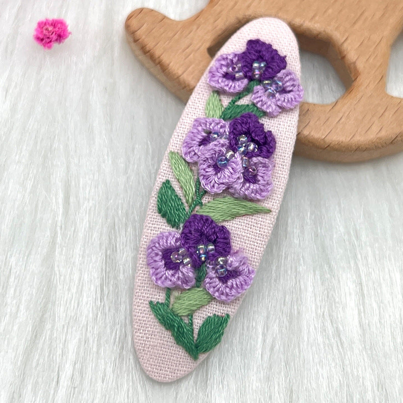 Hair clip Embroidery kits