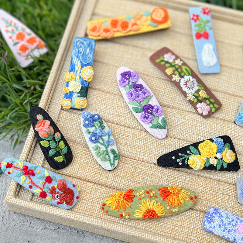 Hair clip Embroidery kits