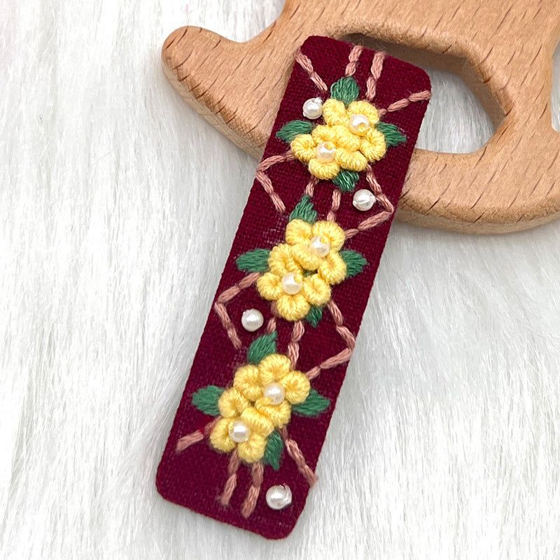 Hair clip Embroidery kits