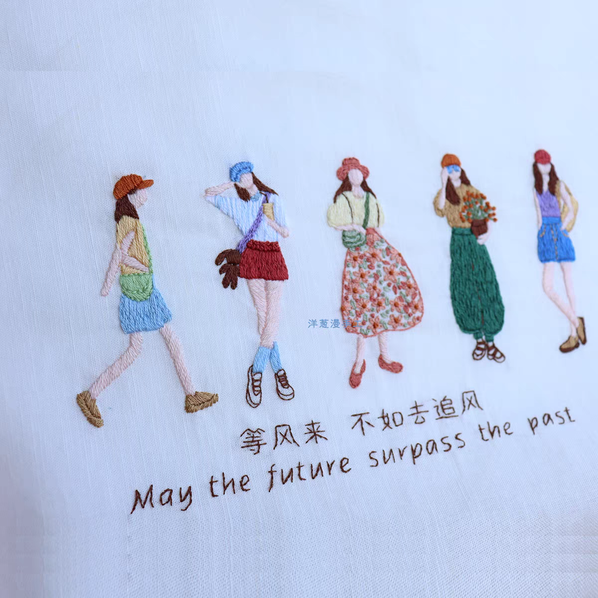 Girl embroidery diy kits handmade cross stictch with frames for home decoration gift